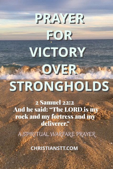 Spiritual Warfare Prayer For Victory Over Strongholds Christianstt