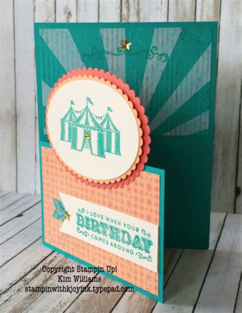 Creative Card Fold Dutch Door Fold Using The Carousel Birthday Set