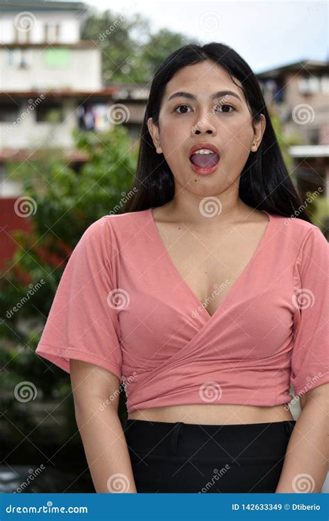 Filipina Adult Female Yelling Stock Image Image Of Screaming Maturity 142633349