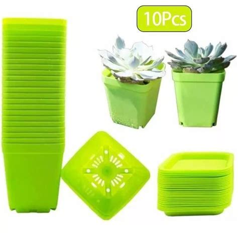 Vert Pots De Fleurs De P Pini Re Multi Carr S Color S Pots De