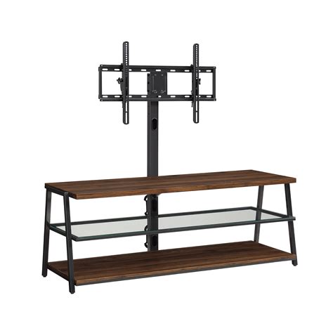 Mainstays Arris 3 In 1 Tv Stand For Tvs Up To 70 Canyon Walnut