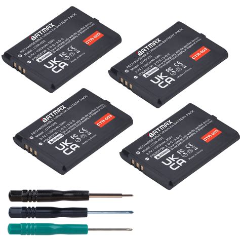 4x 1350mah Ctr 003 CTR 003 Bateria Recarreg Vel Akkus Para Nintendo 2ds