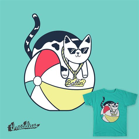 Ballin' Cat for scoring on Threadless by jrgiddens on DeviantArt