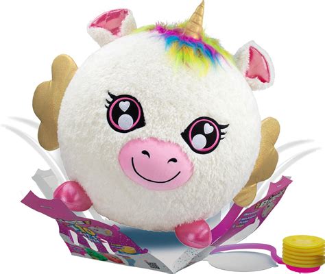 Biggies Unicorn Wit Opblaasbare Pluchen Knuffel Bol