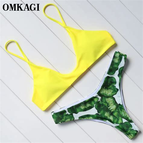 Omkagi Micro Brazilian Bikini Swimsuit Women Swimwear Sexy