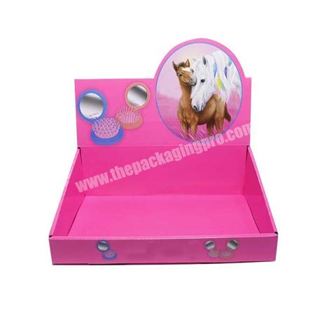 Cardboard Retail Display Rack Counter Paperboard Display Box Paper Tray Box