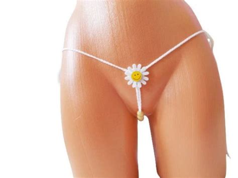 Extreme Micro Bikini Crochet Women Sexy Erotic Lingerie Daisies Flower Christmas Gift For Her