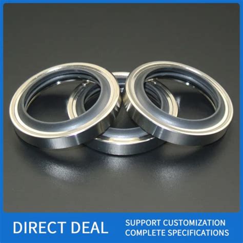 Ptfe Oil Seal Single Lip Screw Air Compressor Part Stainless Steel Bushing Rotary Shaft Wear