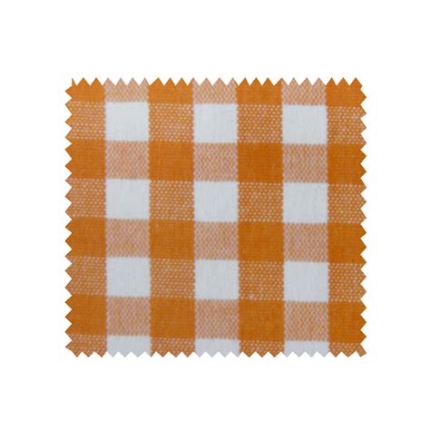 Tissu Vichy Denver Orange Mercerie Saint Pierre