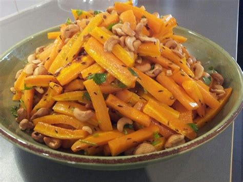 Honey Roasted Carrot Cumin Coriander And Cashew Salad