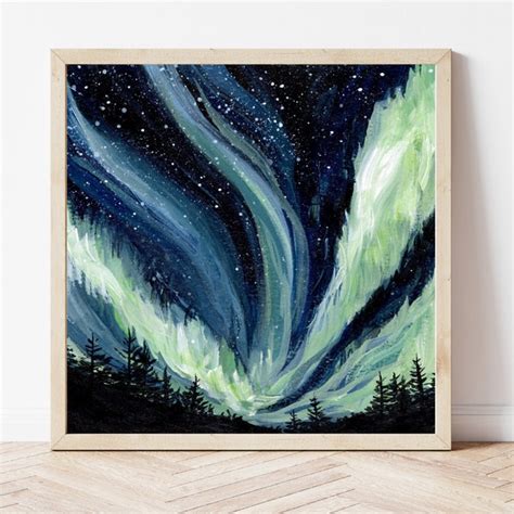 Northern Lights Wall Art Etsy