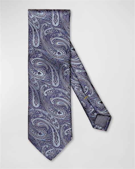 Eton Men S Paisley Jacquard Silk Tie Neiman Marcus