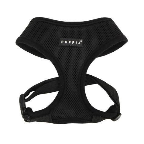 Puppia Soft Harnais Confortable Et R Glable Pour Chien Noir