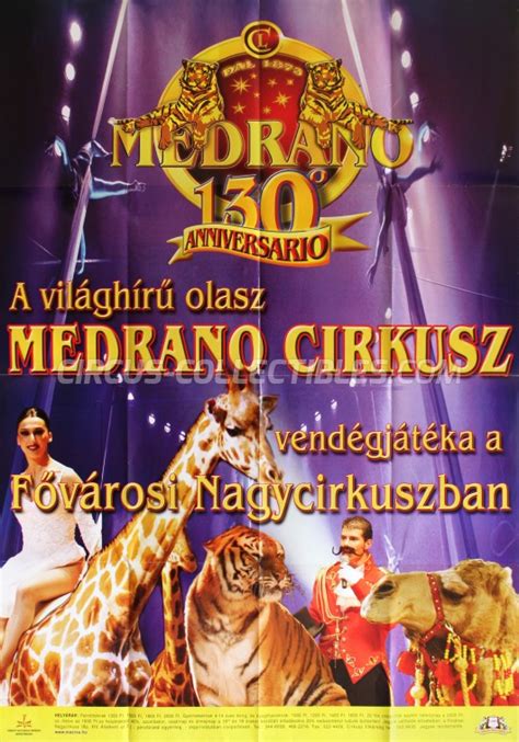 Circus Collectibles Poster Medrano Cirkusz