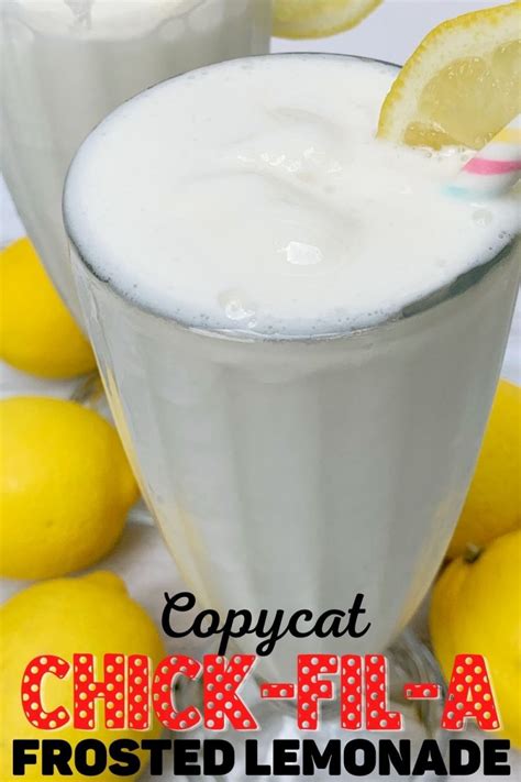 CopyCat Chick Fil A Frosted Lemonade Recipe Save Money