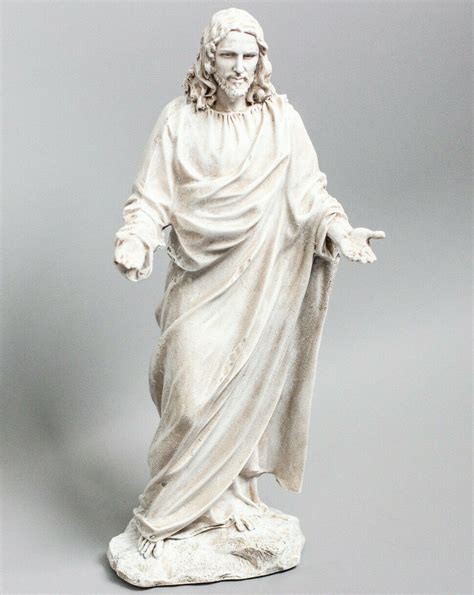 Jesus Christ Statue Christian Decor Holy Father Sculpture Religious God