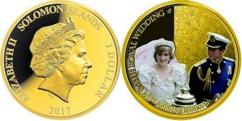 1 Dollar Elizabeth II Royal Wedding Islas Salomón Numista