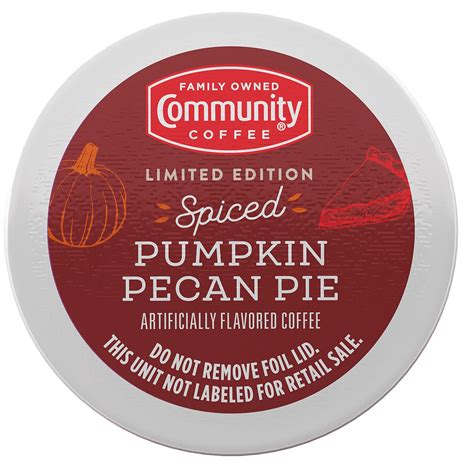 Community Coffee Single Serve Cups Spiced Pumpkin Pecan Pie 80 Ct