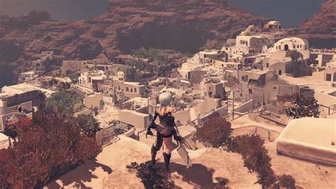 Screenshot From Nier Automata Beautiful Landscape In Stable