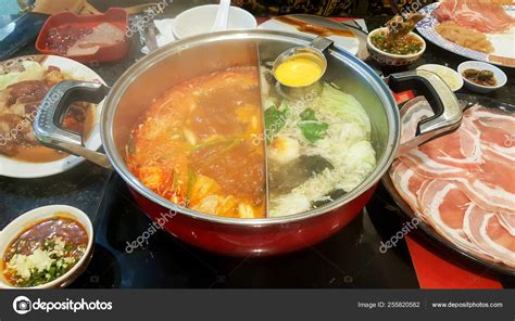 Hot Pot Soup Boiling In Japanese Restaurant Stock Photo Churarom Gmail 255820582