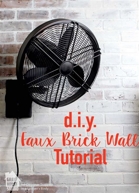 How to Paint a Faux Brick Wall Easy DIY Project! | Designer Trapped