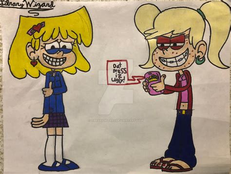 Leni And Lori Loud Opposite Au By Librarywizard On Deviantart