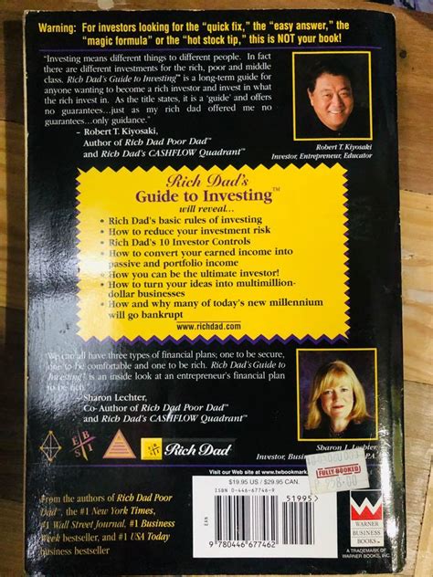 Rich Dads Guide To Investing Robert Kiyosaki Hobbies And Toys Books