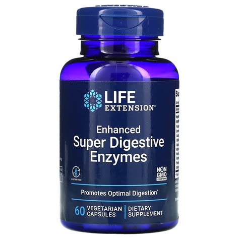 Life Extension Enhanced Super Digestive Enzymes 60 Vegetarian