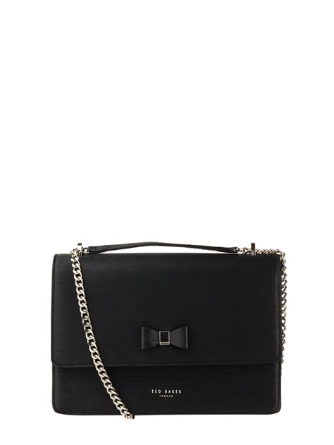 Ted Baker Crossbody Bag Aus Beschichtetem Leder Schwarz Online Kaufen