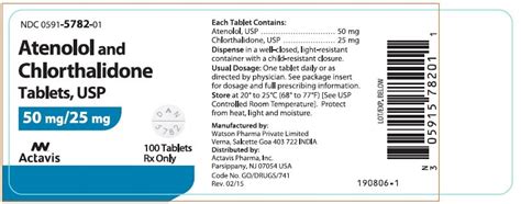 Atenolol And Chlorthalidone Tablets Fda Prescribing Information Side Effects And Uses