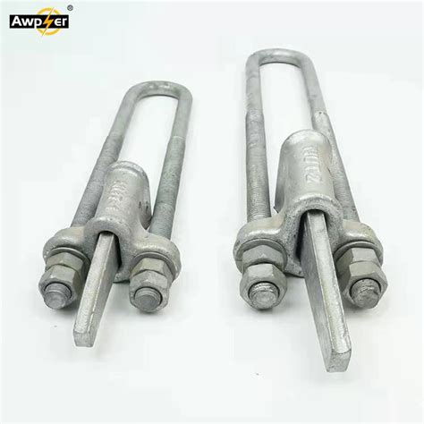 Hot Dip Galvanized Steel Adjustable Nut Type Wedge Clamp Clamp And