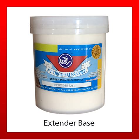 J J Virgo Sales Corp Extender Base Kilo Silkscreen Printing Ink