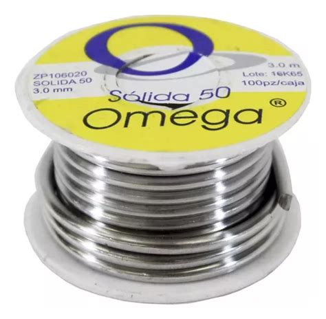 Soldadura Solida 50 3 0mm 3 Mts Omega Solder O1 Zp106020 Envío gratis