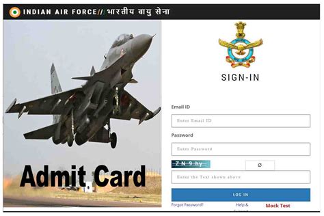 Iaf Afcat Exam From Th To Th August Check Admit Card