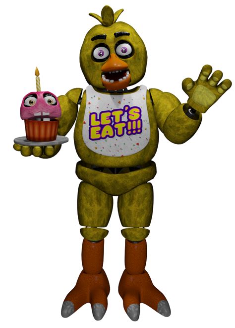 Chica The Chicken Full Body Render Png Hd By D0dl3r On Deviantart