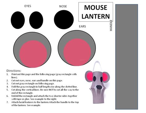 Printable Mouse Patterns With Simple Shapes For Kids Crafts Feltmagnet