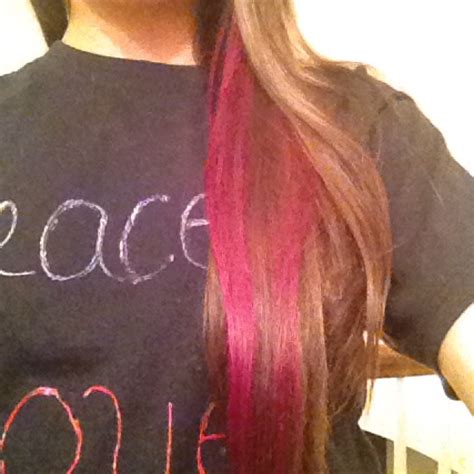 Pink Streak Pink Streaks Hair Styles Hair