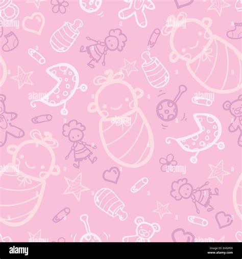 Baby Pink Pattern Background