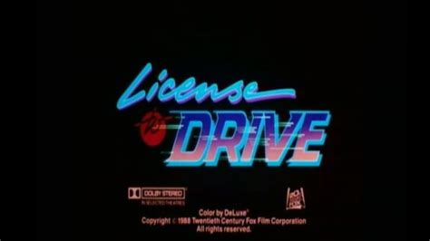 License To Drive 1988 Official Trailer Youtube