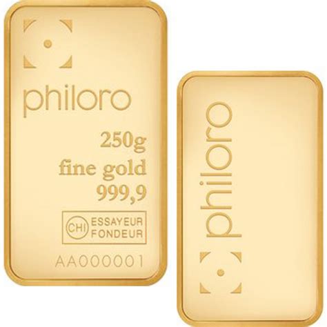 Goldbarren 250 G Philoro Gold