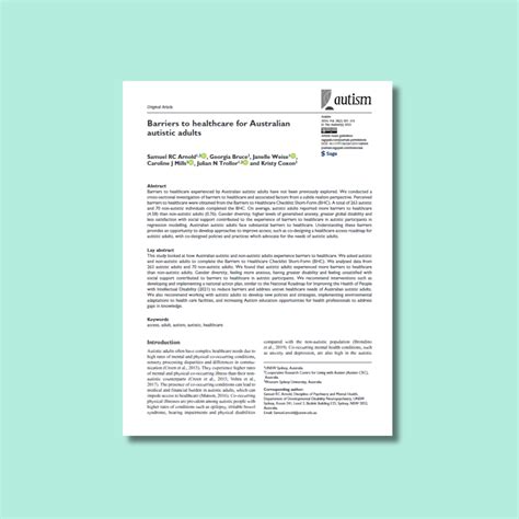 Barriers to Healthcare and a ‘Triple Empathy Problem’ May Lead to