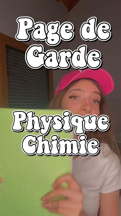 TUTO PAGE DE GARDE AESTHETIC PHYSIQUE CHIMIE BACK TO SCHOOL