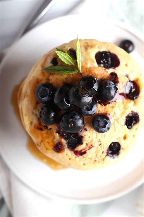 Fluffy Vegan Blueberry Pancakes My Darling Vegan