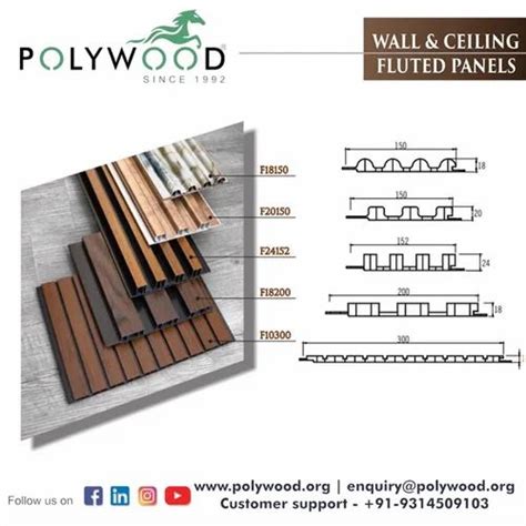 Louver Panel Polywood PVC Walll Fluted Louvers Panel Manufacturer