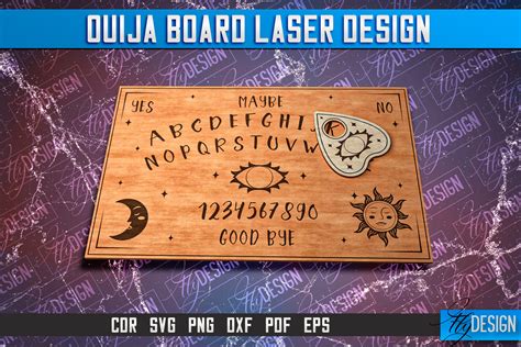 Ouija Board Laser Cut Svg Design Cnc Gr Fico Por Flydesignsvg