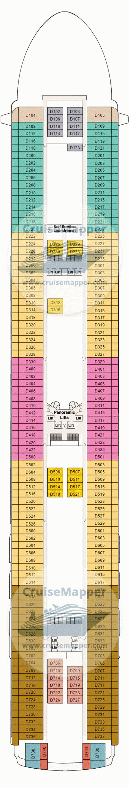 Sapphire Princess Deck Plan