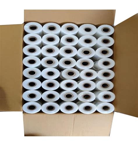 Transparent LLDPE Stretch Film Roll For Packaging Industry Size 20