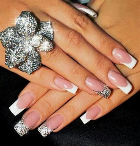 Bling Nails With French Tips