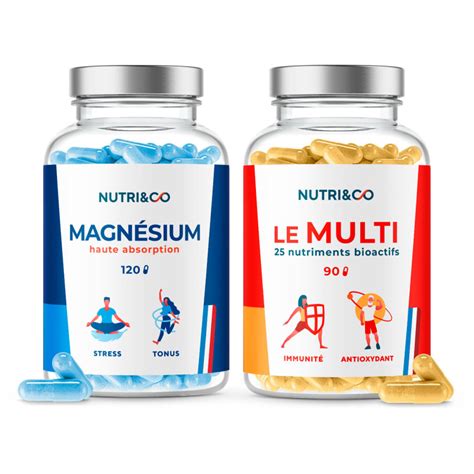 Pack De Compl Ments Alimentaires Tonus Magn Sium Et Vitamines