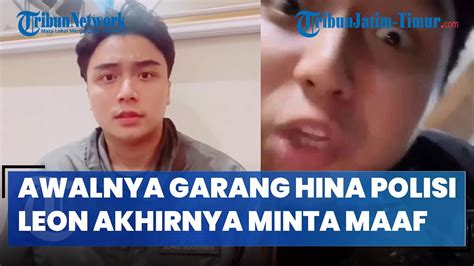 Awalnya Garang Hina Polisi Leon Dozan Akhirnya Minta Maaf Menyesal